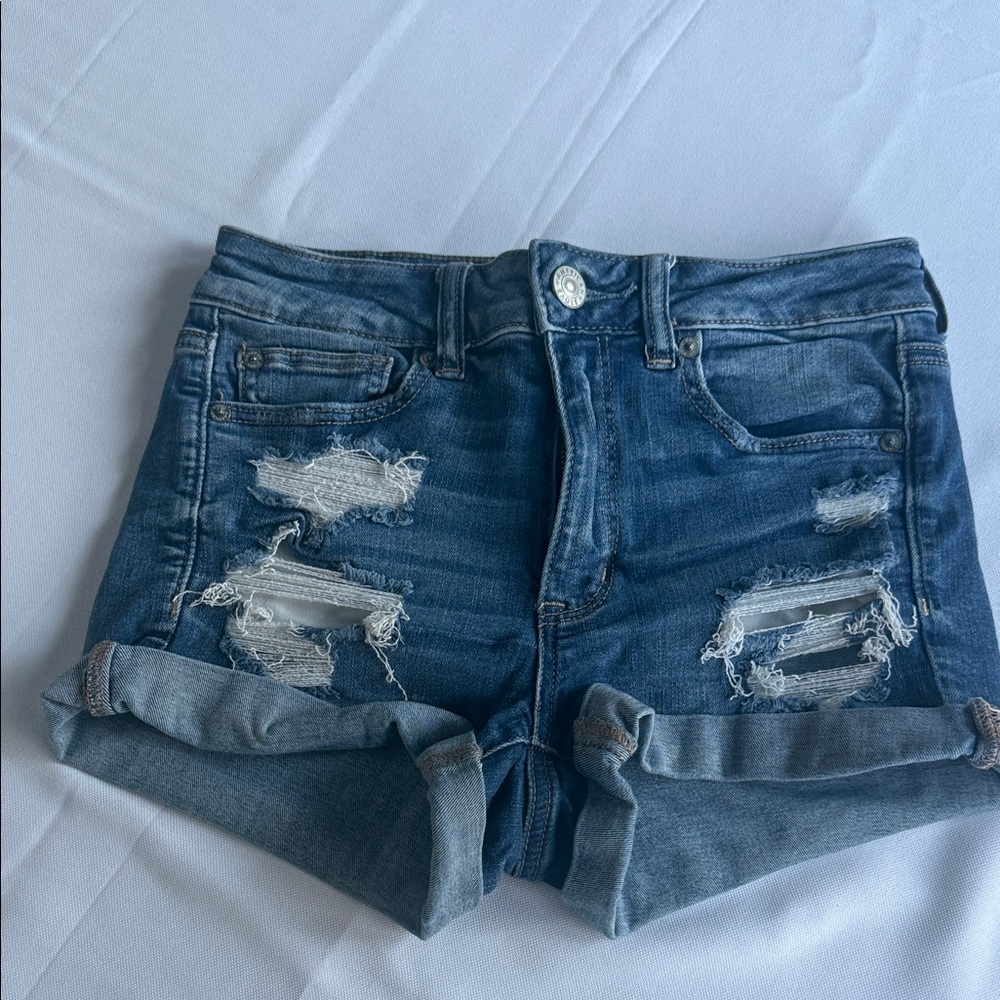 American Eagle Distressed Denim Women Shorts